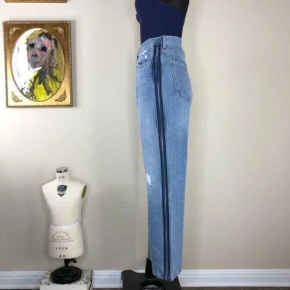 M.i.h Jeans Jeanne Jeans Two Line Tuxedo Stripe D